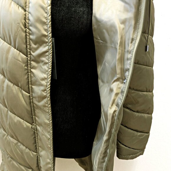 Kenneth Cole Petite Faux-Fur-Trim Hooded Puffer Coat Size PXX / 00 (MSRP $285) - Picture 4 of 8
